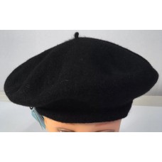 Betmar New York 100% Pure Wool Beret Black Classic French One Size 769461628160 eb-26172594